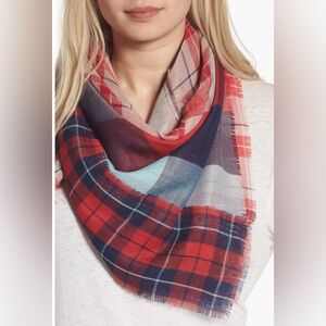 NWT Plaid Patchwork scarf